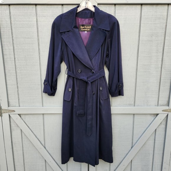 Anne Klein Jackets & Blazers - ANNE KLEIN II RAINWEAR Classic Style Long Double Breasted Button Trench Coat